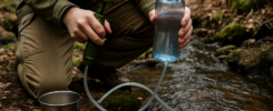 Trouver, filtrer et stocker de l’eau en pleine nature